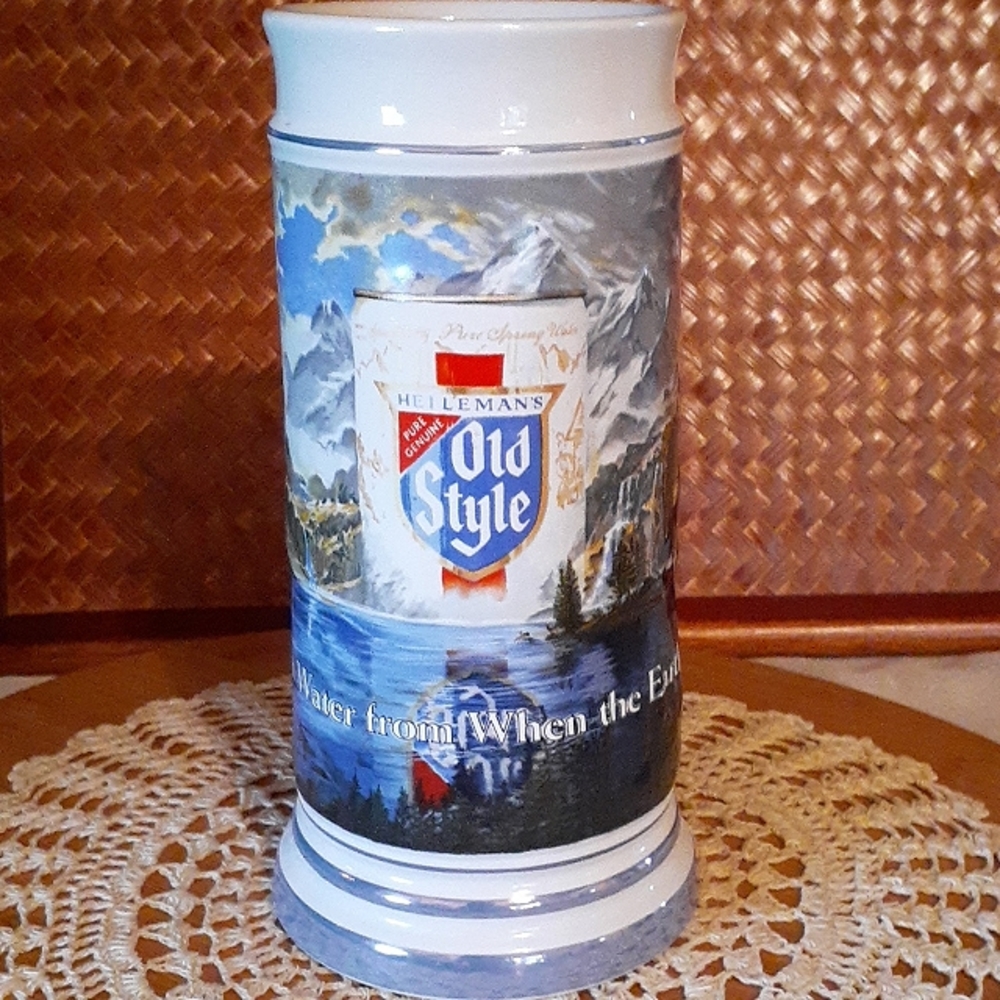 👉VINTAGE* 1985 OLD STYLE BEER STEIN ~CERAMARTE~ HEILEMAN ~ LIMITED ED. #11330